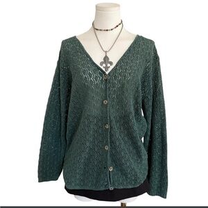 Vintage green cardigan